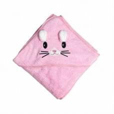 Дитячий рушник з капюшоном MGZ-0640(Pink) розмір 80х80 см