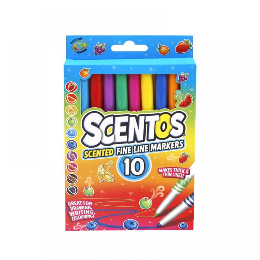 Набір ароматних маркерів з пером для малювання 40720, 10 кольорів