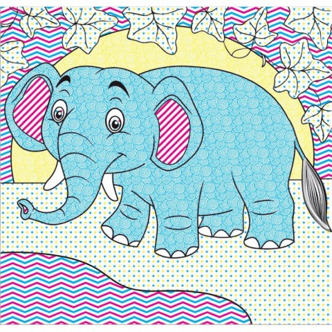 Водні розмальовки Чарівна розмальовка Джунглі 757128, 4 малюнки