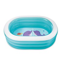 Дитячий надувний басейн Дельфіни 57482-2, 238 л 163x107x46 см