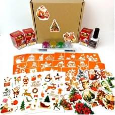 Подарунковий набір "Різдвяне диво: Чарівний Подарунок" gift-box-christmass-3kids