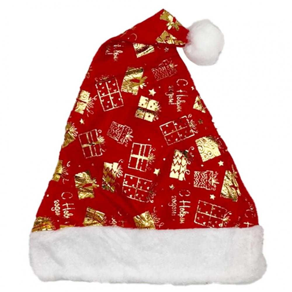 Шапка новорічна "Санта-Клауса" 6241-6-3 з іграшками