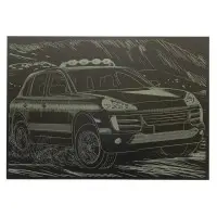 Гравюра А4 "Джип" ГрА4-14з эконом вариант в пакете 29,7х21 см