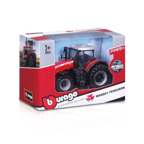 Дитяча іграшка Трактор Massey Ferguson 8740S Bburago 18-31613, 10 см