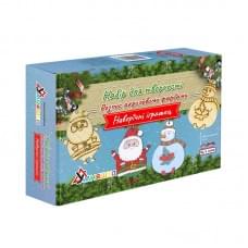 Набір для творчості новорічний Розпис акриловими фарбами "Святий Миколай та Сніговик" Умняшка НГ-022/1