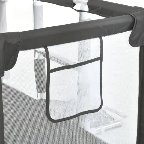 Дитячий манеж MR 1338-G, сірий, з баскетбольним кільцем