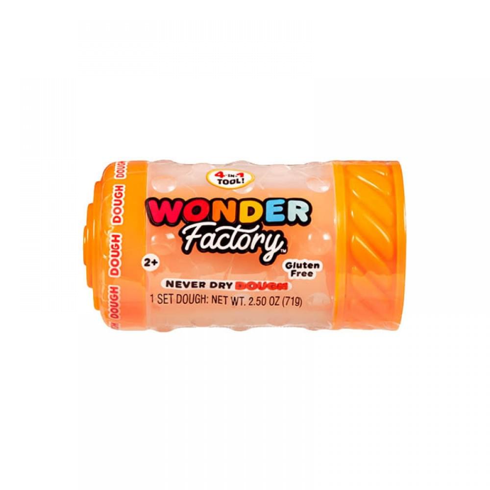 Незастигаюча маса для ліплення в баночці 595120, 5x5x8 см Помаранчевий