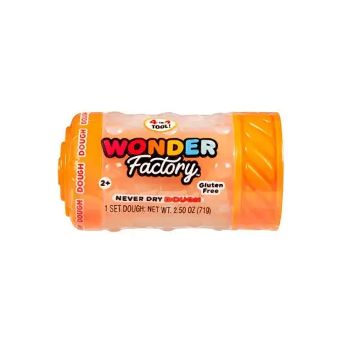 Незастигаюча маса для ліплення в баночці 595120, 5x5x8 см Помаранчевий