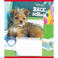 Зошит учнівський "Собака студент" 018-540178L-5 в лінію, 18 аркушів