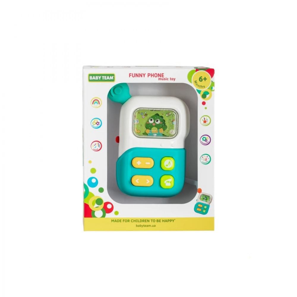 Дитяча музична іграшка "Веселий телефон" 8655(Blue) Дитяча музична іграшка "Веселий телефон" 8655(Blue)