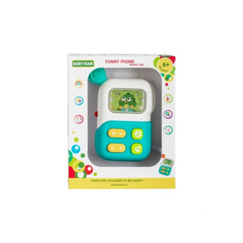 Дитяча музична іграшка "Веселий телефон" 8655(Blue)