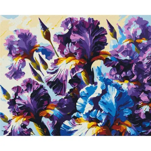 Картина за номерами "Запашні іриси" ©Oleg Loburak BS54158, 40х50 см