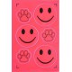 Наклейка світловідбивна "Смайл лапа" 132-CIT 6 штуки рожеві