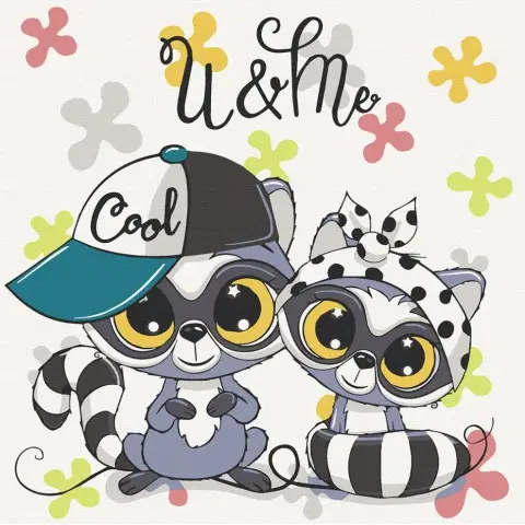 Картина за номерами. Art Craft "Круті єноти"30х30 см 15535-AC