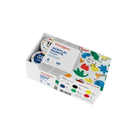 Акрилова фарба текстильна Набір 4001 Brushme AP4001 6 кольорів
