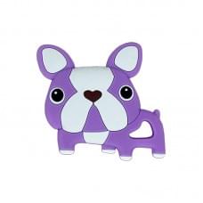 Силіконовий прорізувач "Бульдожка" MGZ-0414(Violet) фіолетовий, 8х1х8 см