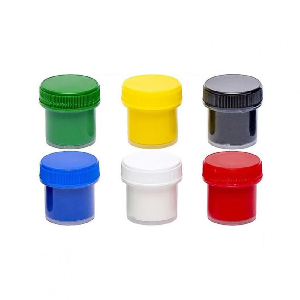 Дитячі гуашеві фарби 7C20601, 6 кольорів по 10 мл