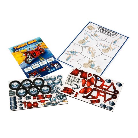 Дитячий дерев'яний 3D конструктор "Турбо байк" Puz-00961, 91 деталь