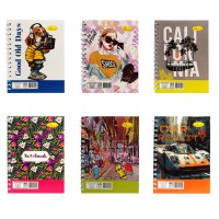 Блокнот для записів АП-1711 А6, 40 аркушів, пружина збоку