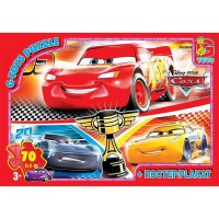 Дитячий пазл класичний "Тачки" Z10196 постер 70 елементів