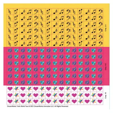 Лабіринти з наклейками "Живи у стилі рок!" Тролі 1249010, 450 наклейок