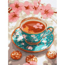 Картина за номерами "Вишневий чай" ©art_selena_ua KHO5724, 30x40 см