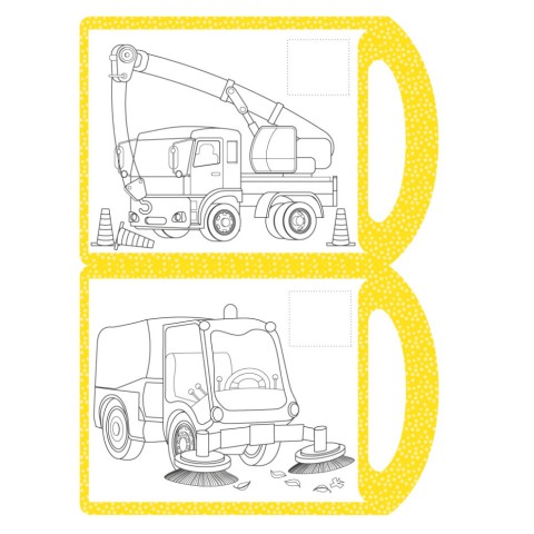 Дитяча розмальовка "Техніка" РМ-68-06, 16 наліпок