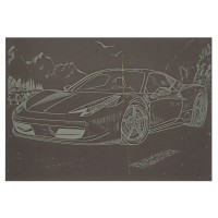 Гравюра А5 "Спорткар" ГрА5з-4 економ варіант у пакеті 21 х 14,8 см