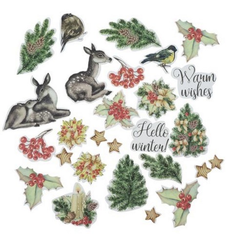 Набір для створення 3-х Різдвяних листівок "Awaiting Christmas" FDGCK-036