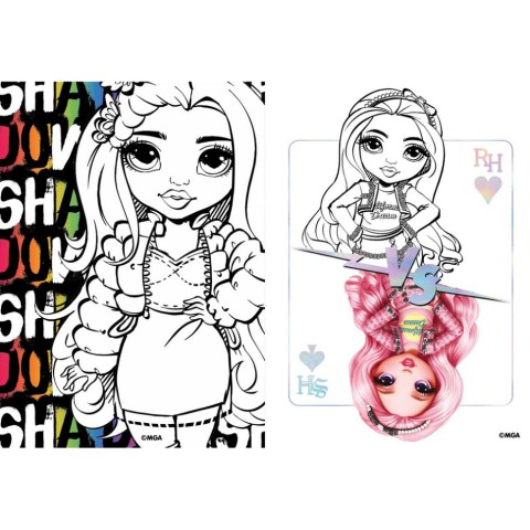 Дитяча книжка-розмальовка "Rainbow" LCB10 зі стікерами