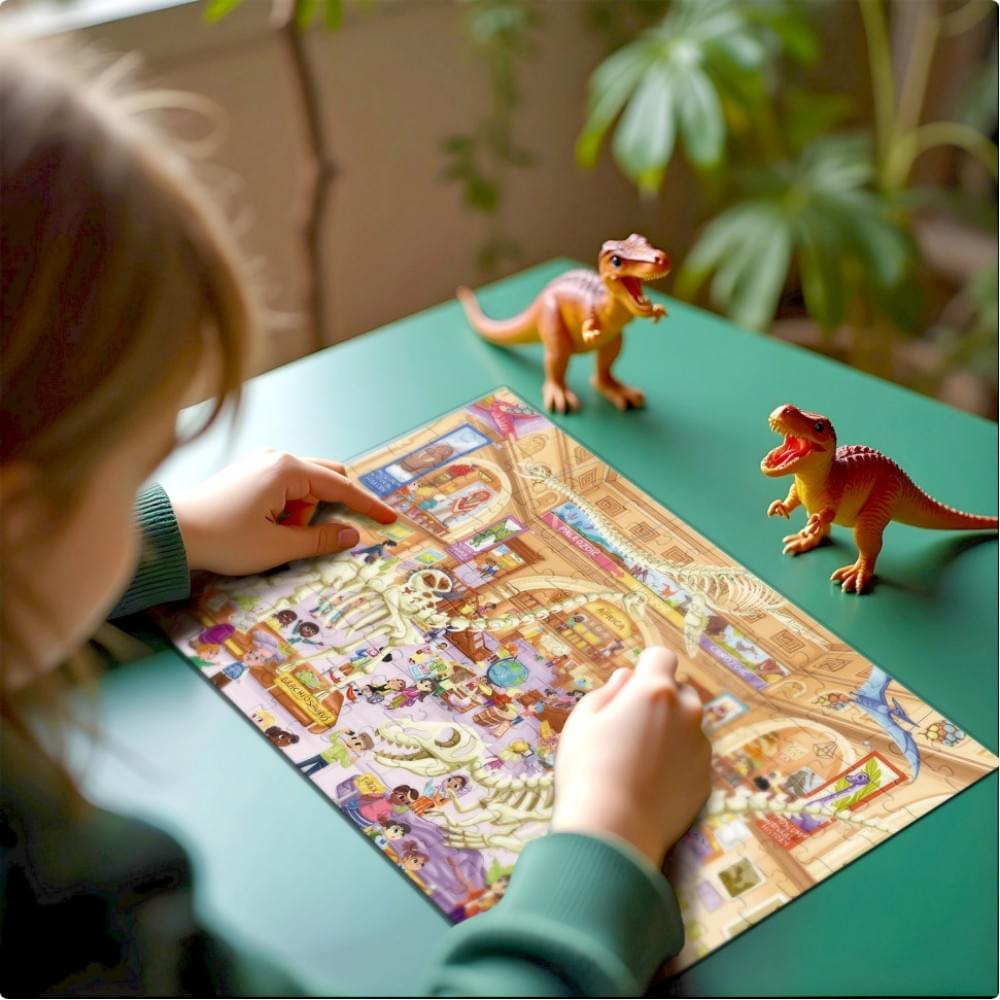 Дитячий віммельпазл "Музей Природи" DoDo Toys 300639, 150 елементів
