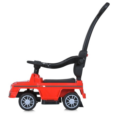 Дитяча каталка-толокар M 5046L-3 червоний, з батьківською ручкою