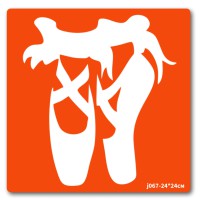 Трафарет для біо-тату Балет-1 j067-24*24см, розмір 24 х 24см