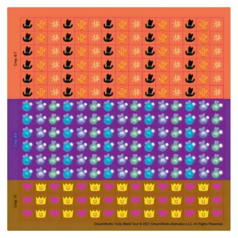 Лабіринти з наклейками "Шалені танці" Тролі 1249012, 450 наклейок