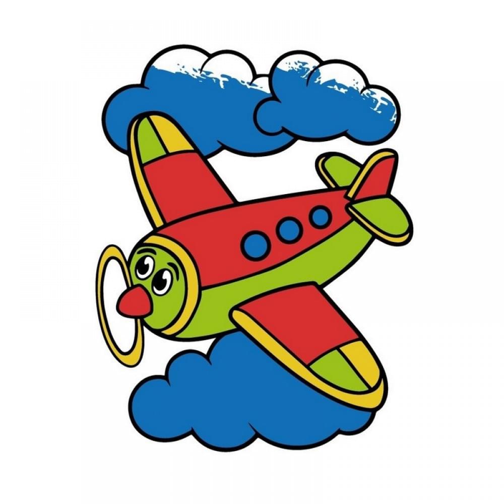 Дитяча розмальовка пальчиковими фарбами "Літачок" 15629-AC 25х25 см