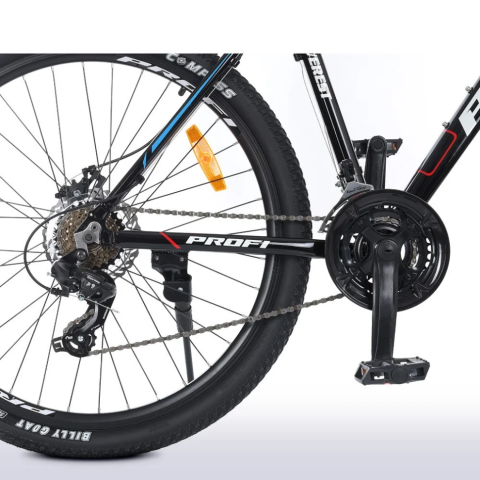 Велосипед "EVEREST" PROF1 G275EVEREST A275.127,5 д. Алюм.рама 19 ", SHIMANO 21SP, алюм.DB, CS TZ500, чорний