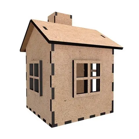 Заготовка для декорування "Будиночок 9" FDPO-348 з LED свічкою в комплекті