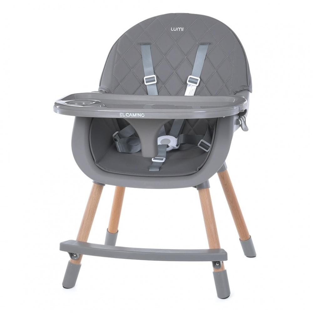 Стільчик для годування LUMI ME 1111 Gray екошкіра