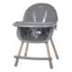 Стільчик для годування LUMI ME 1111 Gray екошкіра