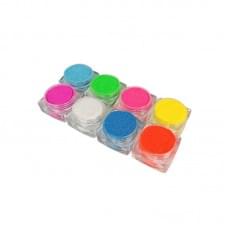 Набір гліттеру для біо-тату №5 glitter-set-5-neon неоновий