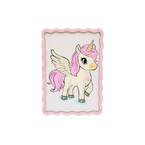 Картина по номерах "Єдиноріг" Puz-22943 формат А4 пензлик, фарби, кріплення для стіни