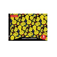 Альбом для малювання "Smile" A4 АП-0301-11, 8 аркушів, скоба з перефорацією