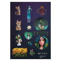 Набір дитячих наліпок "Пригоди Мавки" 1765003 стікер-пак № 3, 2 листа