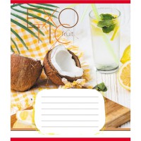 Зошит учнівський "Екзотичні фрукти" 048-590098K-4 в клітинку, 48 аркушів