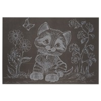 Гравюра А5 "Котик-2" ГрА5с-28 економ варіант у пакеті 21 х 14,8 см