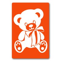 Трафарет для біо-тату Ведмедик a023-15*20см, розмір 15х20 см