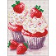 Алмазна мозаїка без підрамника для дітей "Апетитний десерт" AMM1041, 15х20 см