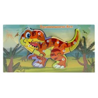 Дерев'яний пазл-вкладиш "Tyrannosaurus Rex" MD 1924-5, 10 елементів