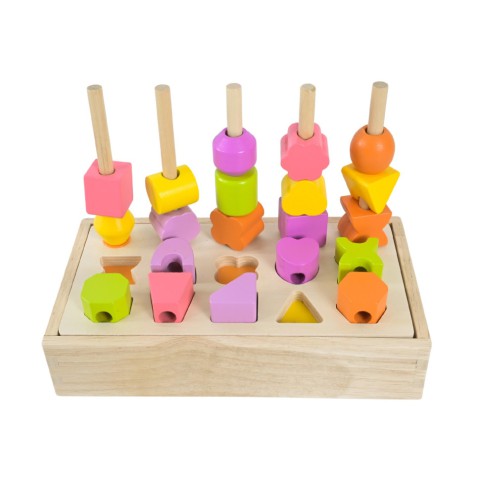 Дитяча дерев’яна іграшка "Пірамідка-сортер" C9407, 8 карток