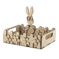 Заготовка для декорування "Кошик з зайчиком" FDPO-145